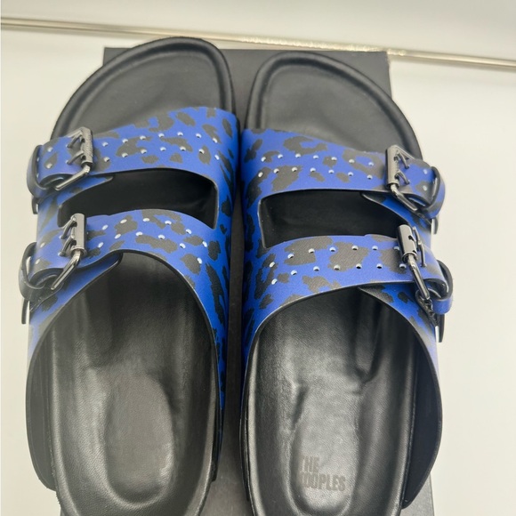 The Kooples Men\'s Blue and Black Sandals